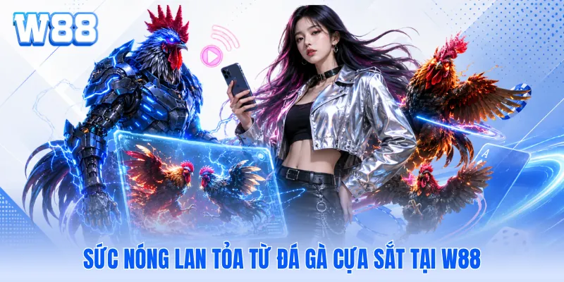 Sức nóng lan tỏa từ đá gà cựa sắt tại W88